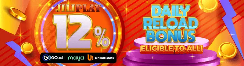 Daily reload bonus up to 12%